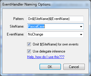 Options dialog