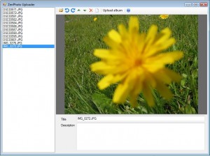 ZenPhoto Uploader screenshot